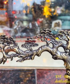 Lư Xông Trầm Treo Cây Tùng Cao 20cm Bằng Đồng