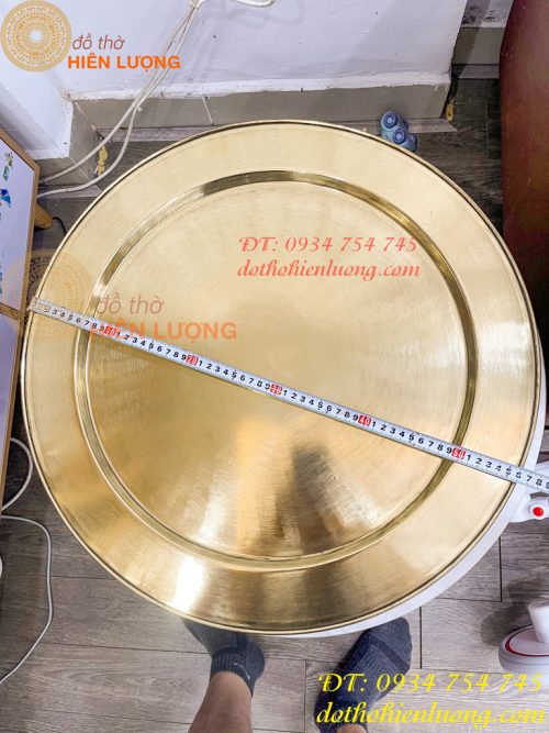 Mâm Đồng Thờ Cúng Loại Trơn Đường Kính 56cm