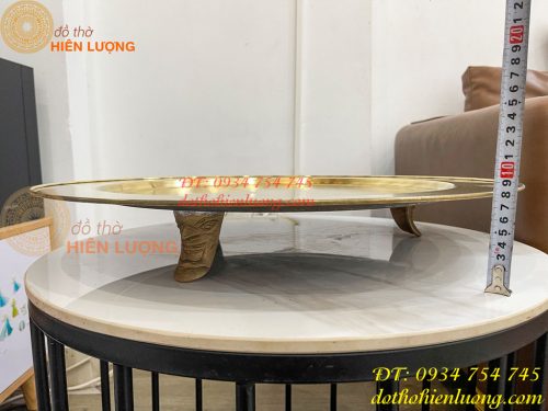 Mâm Đồng Thờ Cúng Loại Trơn Đường Kính 56cm