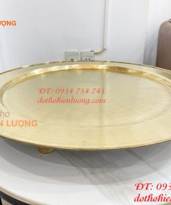 Mâm Đồng Thờ Cúng Loại Trơn Đường Kính 56cm