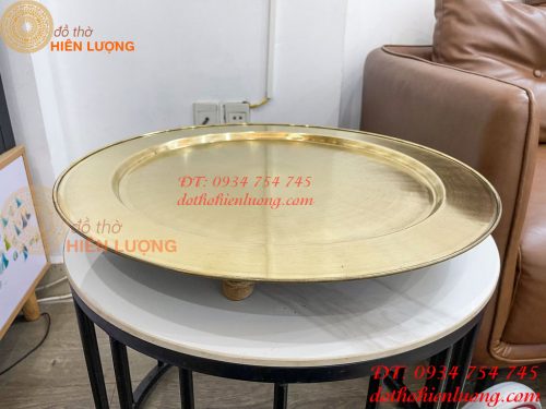Mâm Đồng Thờ Cúng Loại Trơn Đường Kính 56cm