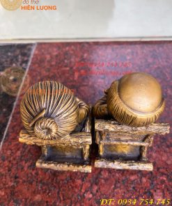 Đôi Tượng Ông Bà Hạnh Phúc Bằng Đồng (DxRxC: 10x7x14cm)