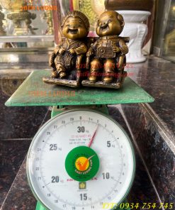 Đôi Tượng Ông Bà Hạnh Phúc Bằng Đồng (DxRxC: 10x7x14cm)