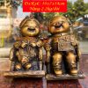 Đôi Tượng Ông Bà Hạnh Phúc Bằng Đồng (DxRxC: 10x7x14cm)