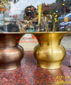 Ống Nhổ Bã Trầu Bằng Đồng Đúc Cao 10cm