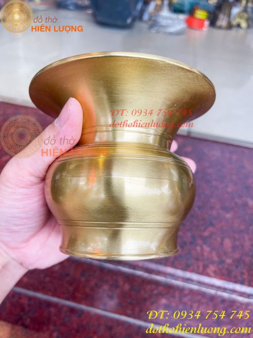 Ống Nhổ Bã Trầu Bằng Đồng Đúc Cao 10cm