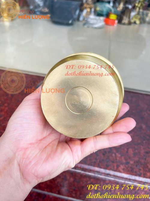 Ống Nhổ Bã Trầu Bằng Đồng Đúc Cao 10cm