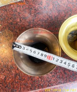 Ống Nhổ Bã Trầu Bằng Đồng Đúc Cao 10cm