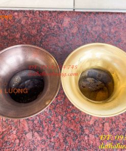 Ống Nhổ Bã Trầu Bằng Đồng Đúc Cao 10cm