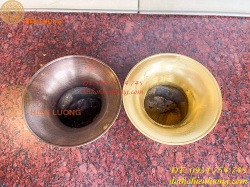 Ống Nhổ Bã Trầu Bằng Đồng Đúc Cao 10cm