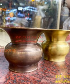 Ống Nhổ Bã Trầu Bằng Đồng Đúc Cao 10cm