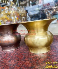 Ống Nhổ Bã Trầu Bằng Đồng Đúc Cao 10cm