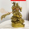 Tượng quan công đứng rồng bằng đồng (DxRxC 18x12x34cm)
