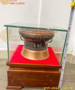 Quả Trống Đồng Đỏ Đúc ĐK 30cm