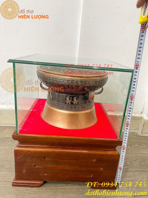 Quả Trống Đồng Đỏ Đúc ĐK 30cm