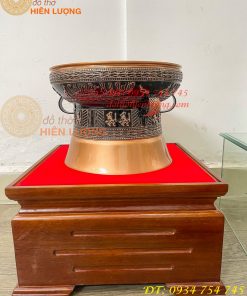 Quả Trống Đồng Đỏ Đúc ĐK 30cm