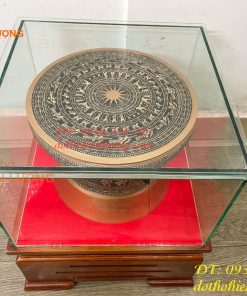 Quả Trống Đồng Đỏ Đúc ĐK 30cm
