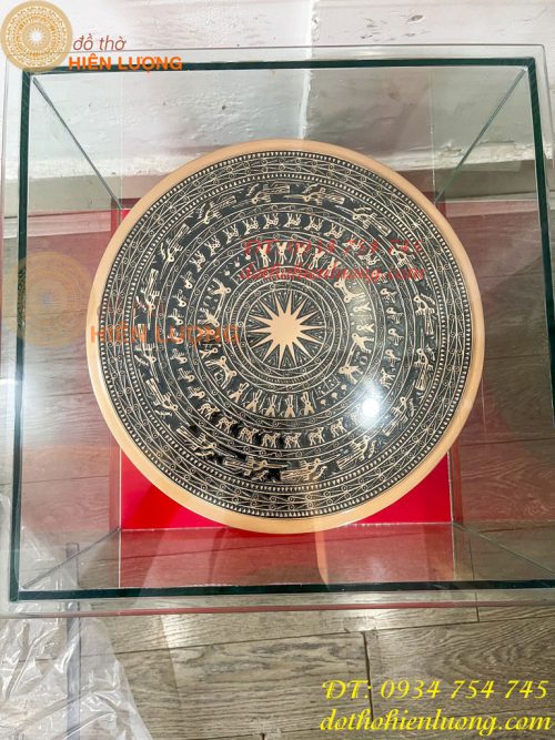 Quả Trống Đồng Đỏ Đúc ĐK 30cm