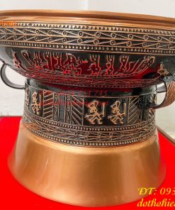 Quả Trống Đồng Đỏ Đúc ĐK 30cm