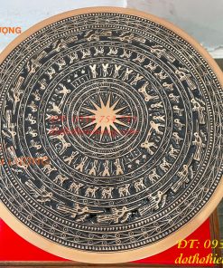 Quả Trống Đồng Đỏ Đúc ĐK 30cm