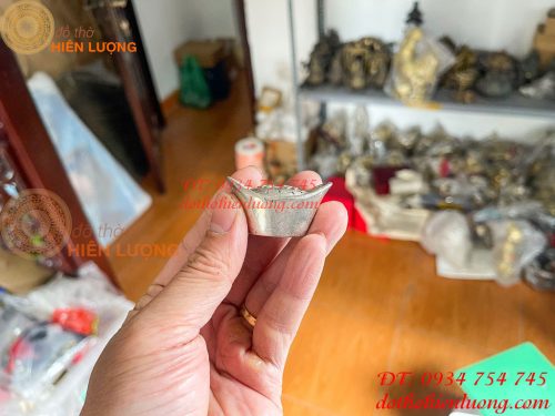 Thỏi bạc phong thủy dài 4,5cm và 6cm