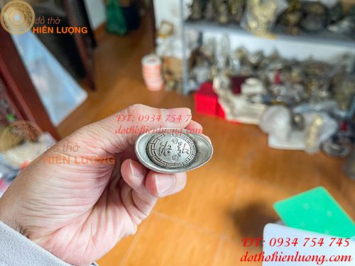 Thỏi bạc phong thủy dài 4,5cm và 6cm