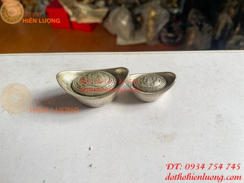 Thỏi bạc phong thủy dài 4,5cm và 6cm