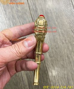 Tẩu Bằng Đồng Lake Bạc Dài 10cm ĐK 1cm