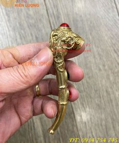 Tẩu Bằng Đồng Lake Bạc Dài 10cm ĐK 1cm