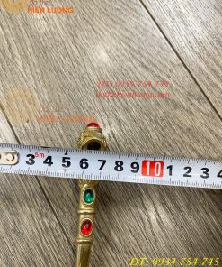 Tẩu Bằng Đồng Lake Bạc Dài 10cm ĐK 1cm