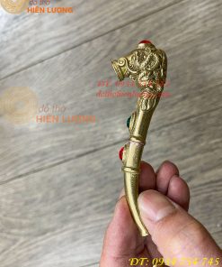 Tẩu Bằng Đồng Lake Bạc Dài 10cm ĐK 1cm