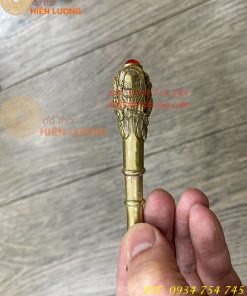 Tẩu Bằng Đồng Lake Bạc Dài 10cm ĐK 1cm