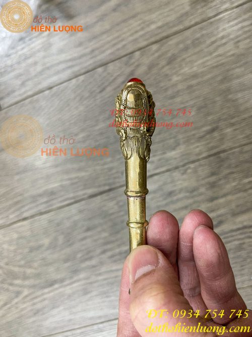 Tẩu Bằng Đồng Lake Bạc Dài 10cm ĐK 1cm
