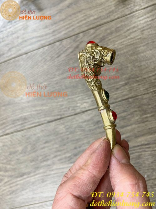 Tẩu Bằng Đồng Lake Bạc Dài 10cm ĐK 1cm