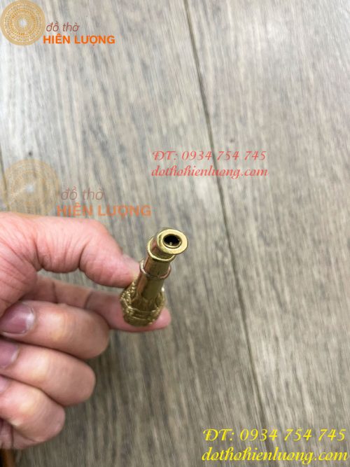Tẩu Bằng Đồng Lake Bạc Dài 10cm ĐK 1cm