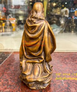 Tượng chúa cầu nguyện bằng đồng hun cao 20cm