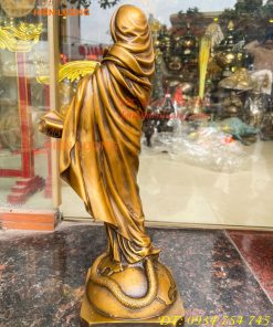Tượng Đức Mẹ Vô Nhiễm Nguyên Tội Bằng Đồng Cao 40cm