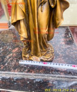 Tượng Chúa Giuse Bằng Đồng Hun Cao 40cm, Nặng 6kg