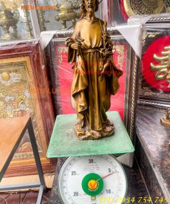 Tượng Chúa Giuse Bằng Đồng Hun Cao 40cm, Nặng 6kg