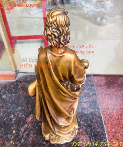 Tượng Chúa Giuse Bằng Đồng Hun Cao 40cm, Nặng 6kg