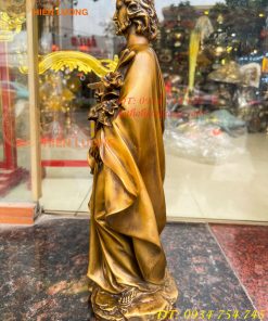 Tượng Chúa Giuse Bằng Đồng Hun Cao 40cm, Nặng 6kg