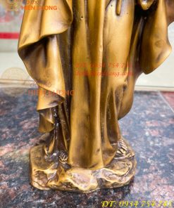 Tượng Chúa Giuse Bằng Đồng Hun Cao 40cm, Nặng 6kg
