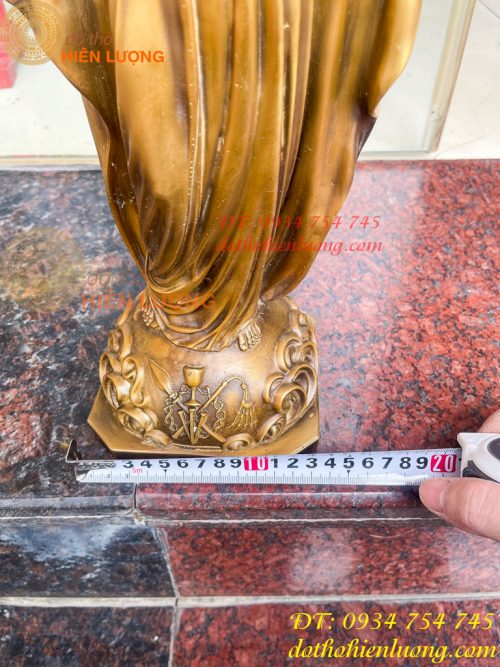 Tượng Chúa Kito Dang Tay Bằng Đồng Hun Cao 40cm