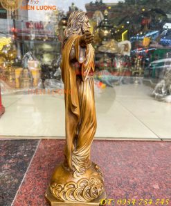 Tượng Chúa Kito Dang Tay Bằng Đồng Hun Cao 40cm