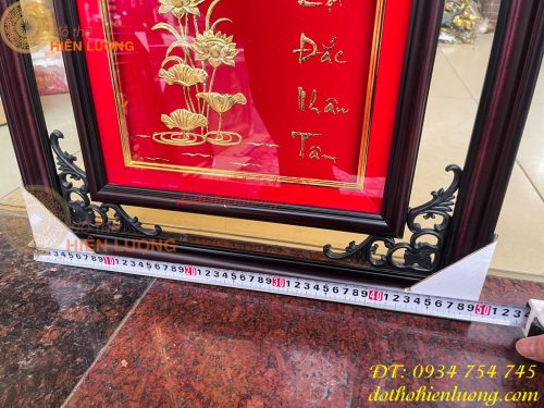 Tranh Chữ Lộc Vàng Lá 50x80cm Treo Tường