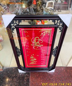 Tranh Chữ Lộc Vàng Lá 50x80cm Treo Tường