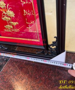 Tranh Chữ Thọ Vàng Lá 50x80cm Treo Tường