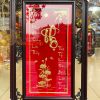 Tranh Chữ Thọ Vàng Lá 50x80cm Treo Tường