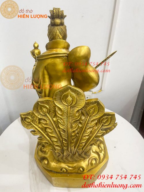 Tượng cửu thiên huyền nữ bằng đồng cao 47cm