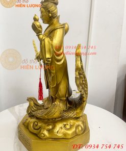 Tượng cửu thiên huyền nữ bằng đồng cao 47cm
